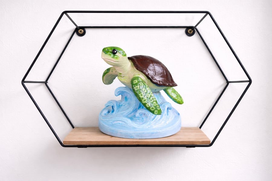 Custom 3D Printed Sea Turtle Ornament Handmade Ocean Turtle Decor