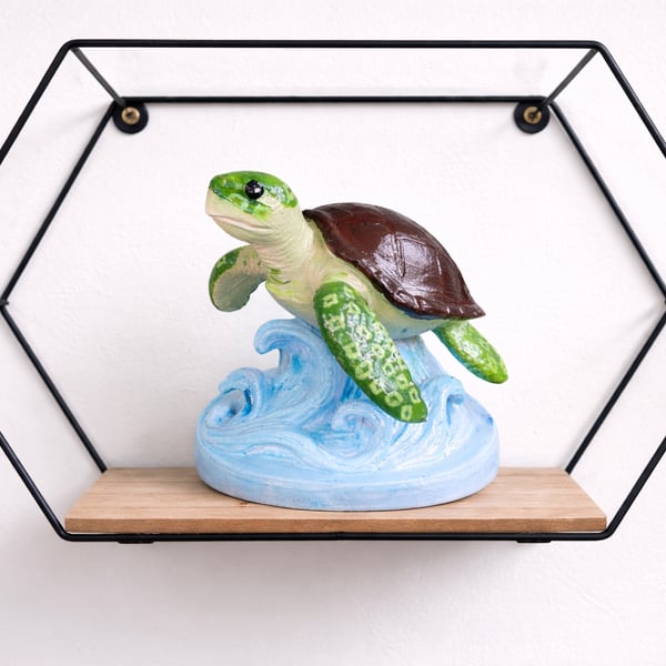 Custom 3D Printed Sea Turtle Ornament Handmade Ocean Turtle Decor
