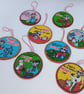 Christmas Decoration cartoon woman with humorous phrases - hanging ornament - Image 2