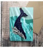 ‘Humpback Whale’ Wildlife Tag Charity Card