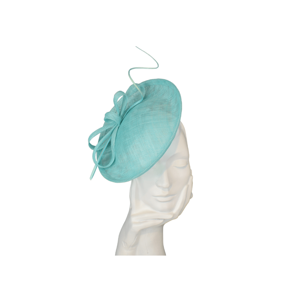 Aqua coloured sale wedding hats