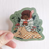 Cosy Picnic Garden Waterproof Vinyl Sticker