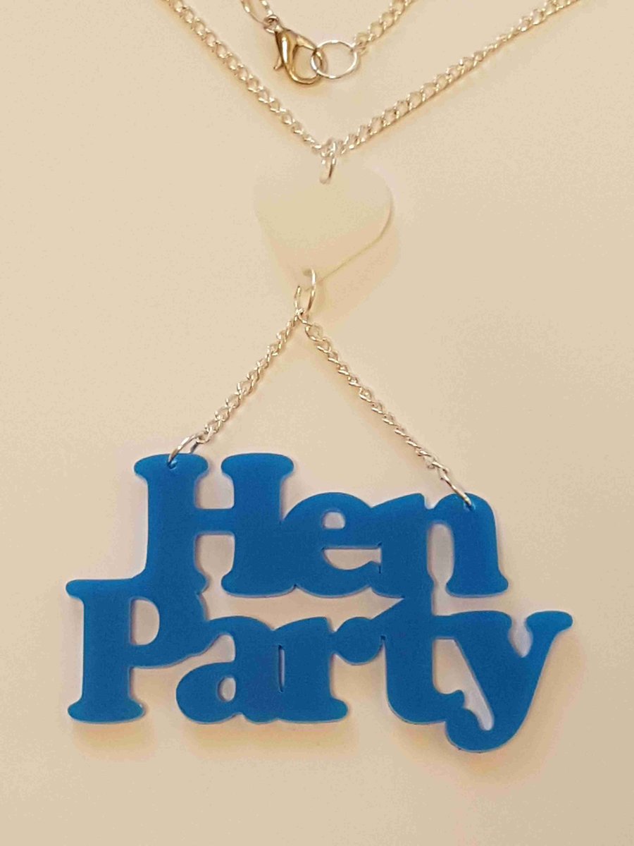 Hen Party Necklace - Acrylic