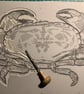 Cromer Crab - original, handprinted linocut - Image 4
