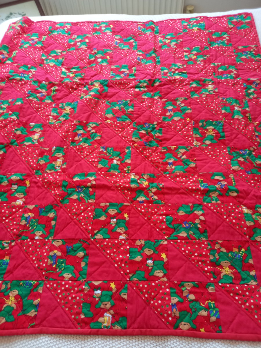 Vintage Paddington patchwork quilt