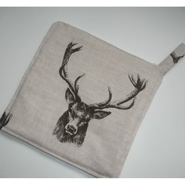 Stag Head Pot Holder Potholder Kitchen Grab Mat Pad Stags Antlers