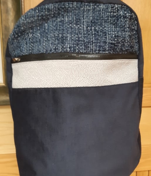 Large navy backpack