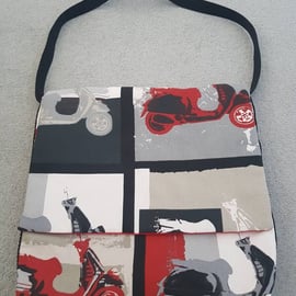Scooter fabric messenger bag