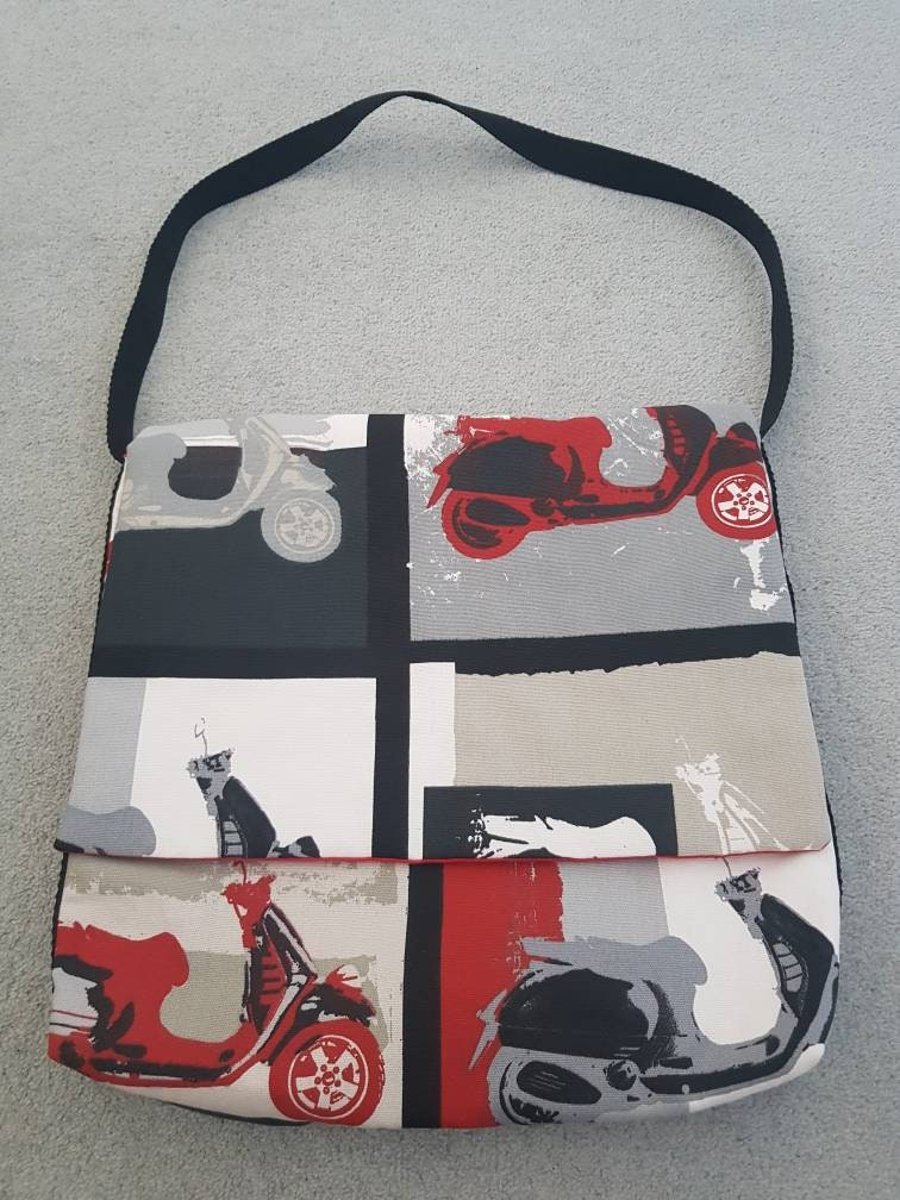 Scooter fabric messenger bag