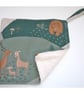 Bear Pot Holder Oven Grab Pad Kitchen Mat Deer Fox Chef's Pad Green and Brown - Image 2
