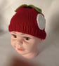 Children's Hand Knitted Apple Hat