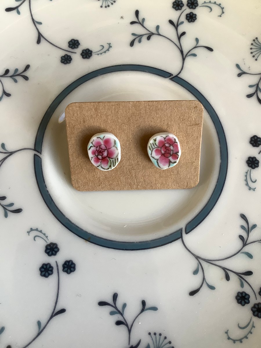 Handmade Stud Earrings Unique One of a Kind