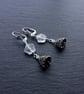 Quartz Star And Christmas Tree Earrings. Optional clip-on, 925 Or Titanium Wires - Image 4