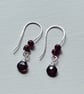 Garnet drop earrings  - Image 3