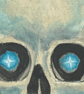 Smoky Joe - Original Blue Skull Watercolour Painting - Gothic Wall Art - Image 3