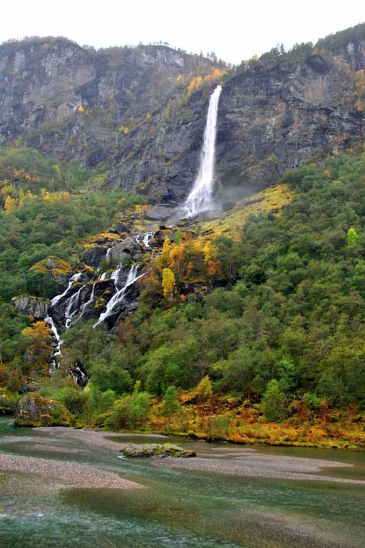 Flamsdalen Valley Flam Norway Scandinavia Photograph Print