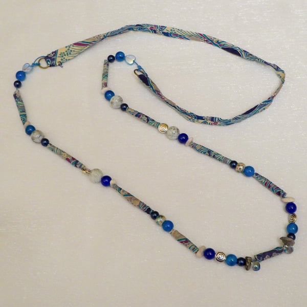 Textile Bead Necklace