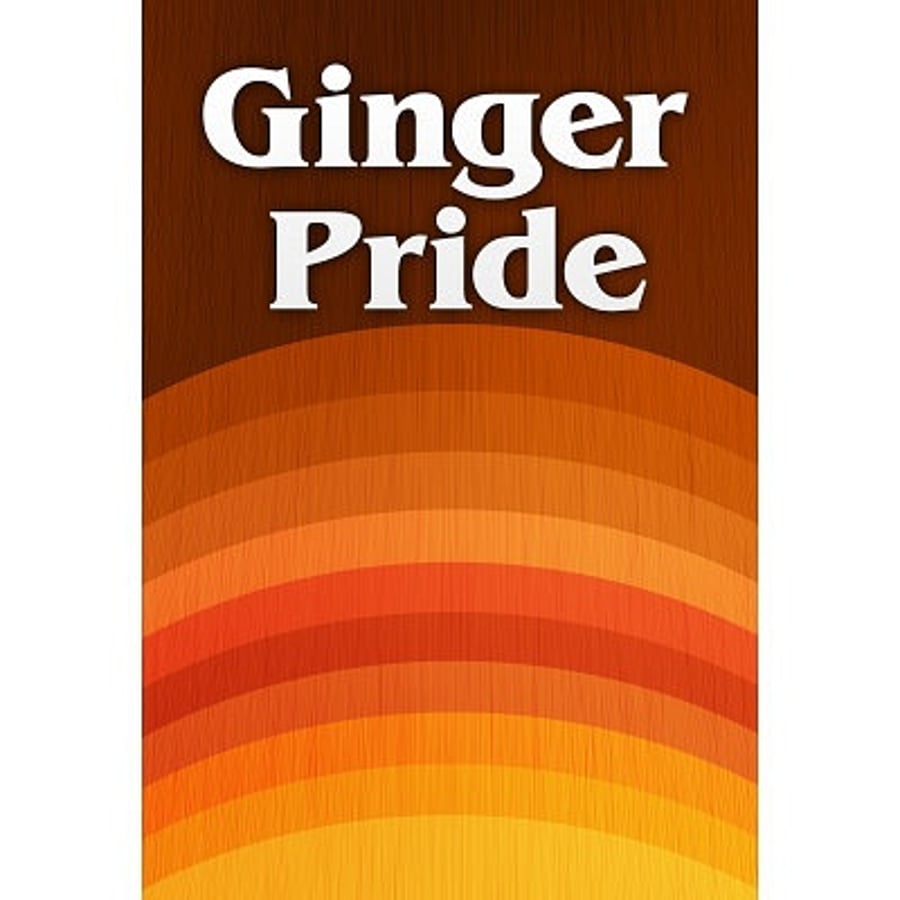 Ginger Pride blank greeting card
