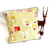 SALE  Mid Century Vintage Barkcloth Fabric Cushion 