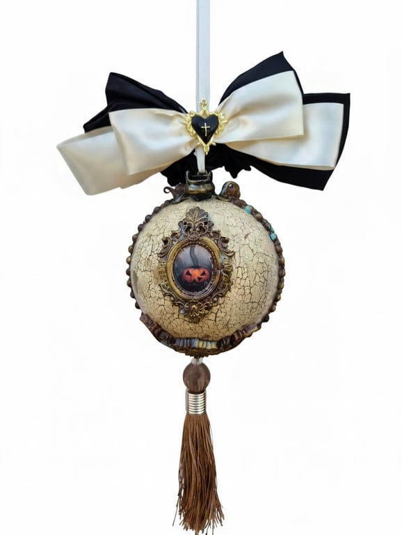 Hand-made "Magic of the Witch" Bauble – Dual-Sided Ornament
