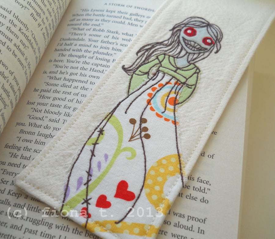 embroidered bookmark