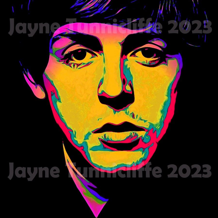 Paul MCartney 8 x 8 inch full colour ltd edition numbered art print