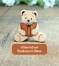 Bookworm Pin, Handmade Tiny Teddy Bear Book Lover Gift, Student Graduation Gift - Image 9