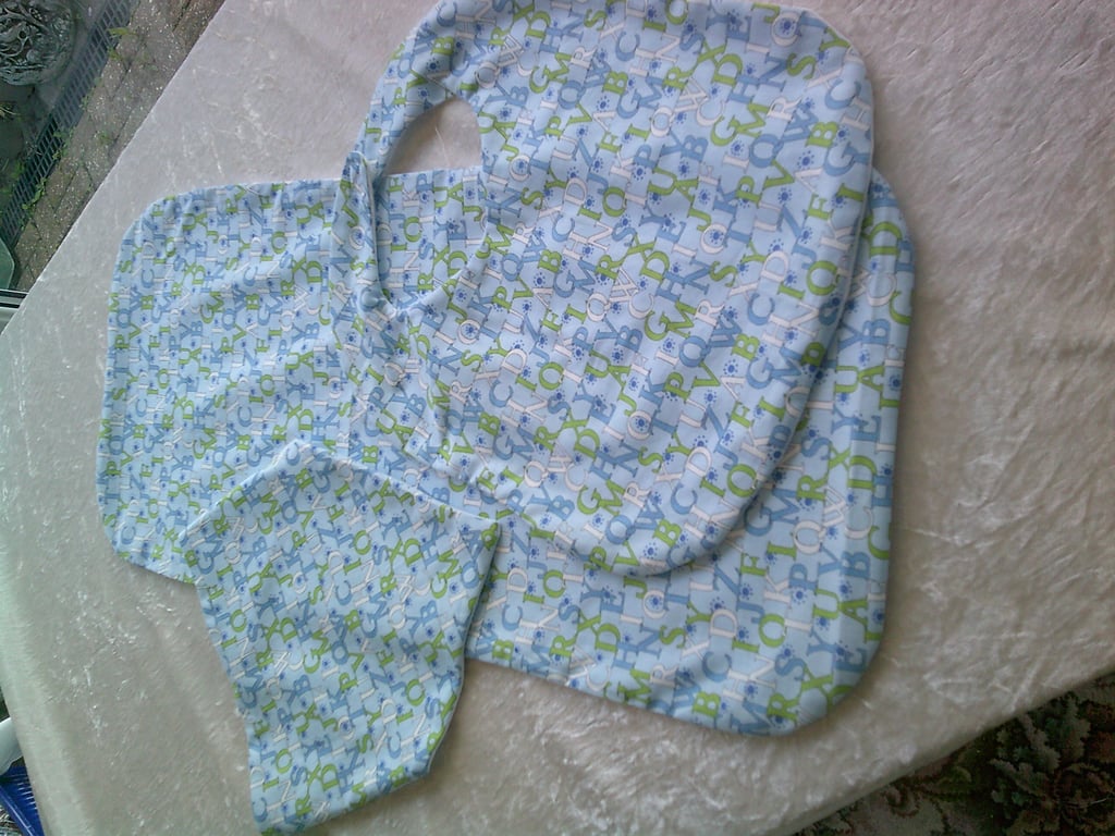 Baby Burp Cloth with Bib and Dribble Bib