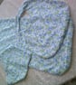 Baby Burp Cloth with Bib and Dribble Bib