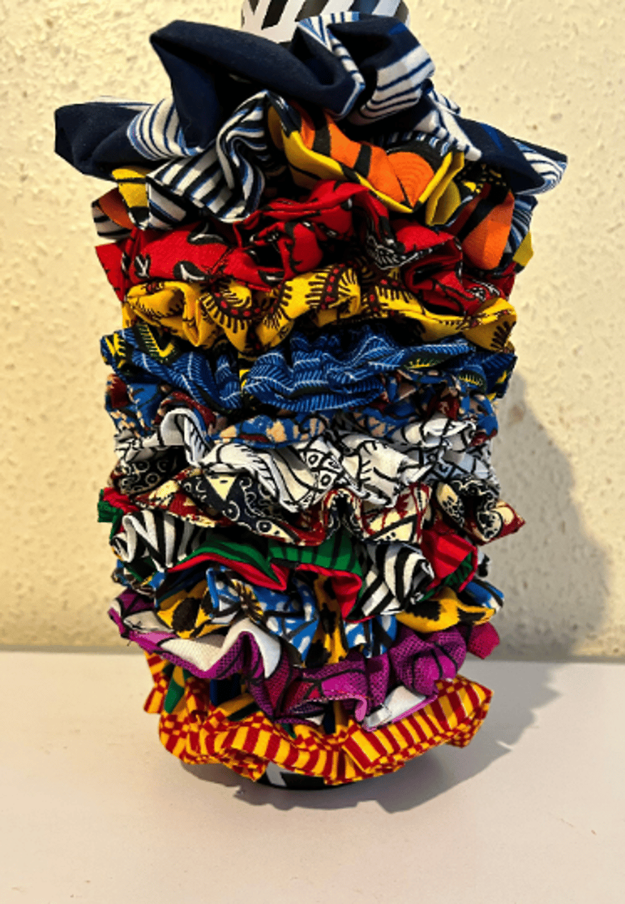 Ankara African wax Scrunchies