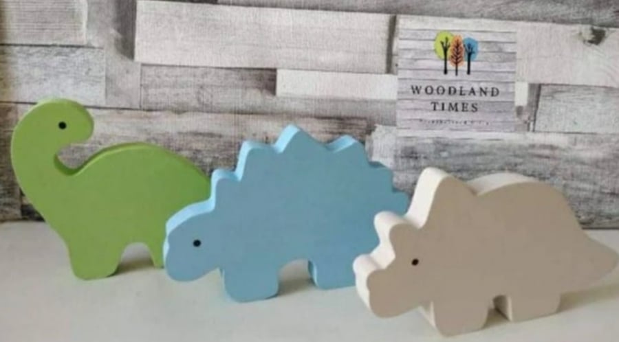Dinosaur wooden nursery decor, shelf sitters, girls bedroom, boys bedroom, 