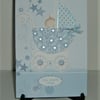 New baby boy greetings card ( ref F699)