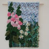 Foxgloves and Daisies - Textile Wall Hanging