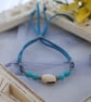 Turquoise & seed pod friendship bracelet - Image 4