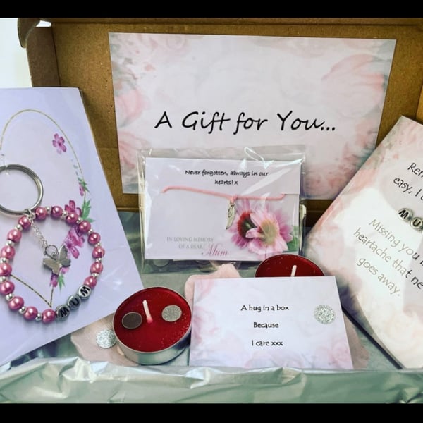 In memory of a dear mum letterbox gift bereavement gift hamper 