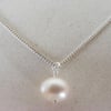 Sterling silver and freshwater pearl necklace