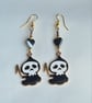 Cute but Grim Earrings - Gold tones - Image 4