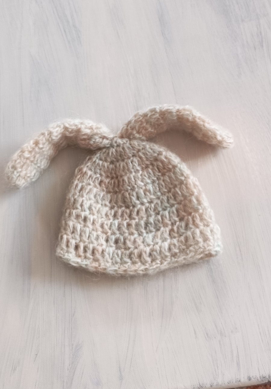 Newborn bunny hat