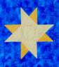 Sail Away - Lap, baby quilt or wall hanging with stars and sailboats - Image 4