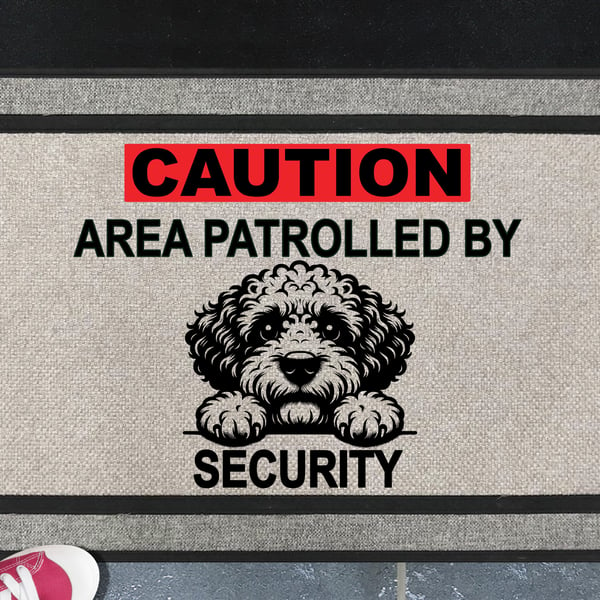 Lagotto Romagnolo Dog Security Door Mat - All Weather Doormat - 45x70cm 