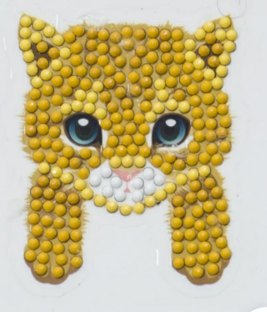 Cat paws craft buddy crystal art sticker