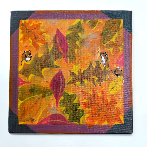 Autumn Mice - original painting
