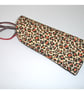 Leopard Print Glasses Case Sleeve Soft Animal Black Brown - Image 4