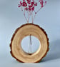 Beautiful, live edge ash vase – for fresh or dried flowers.