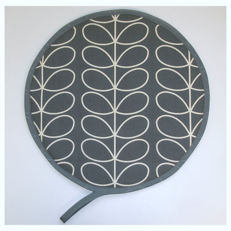 Aga Hob Lid Mat Pad Cover With Loop Surface Saver Grey