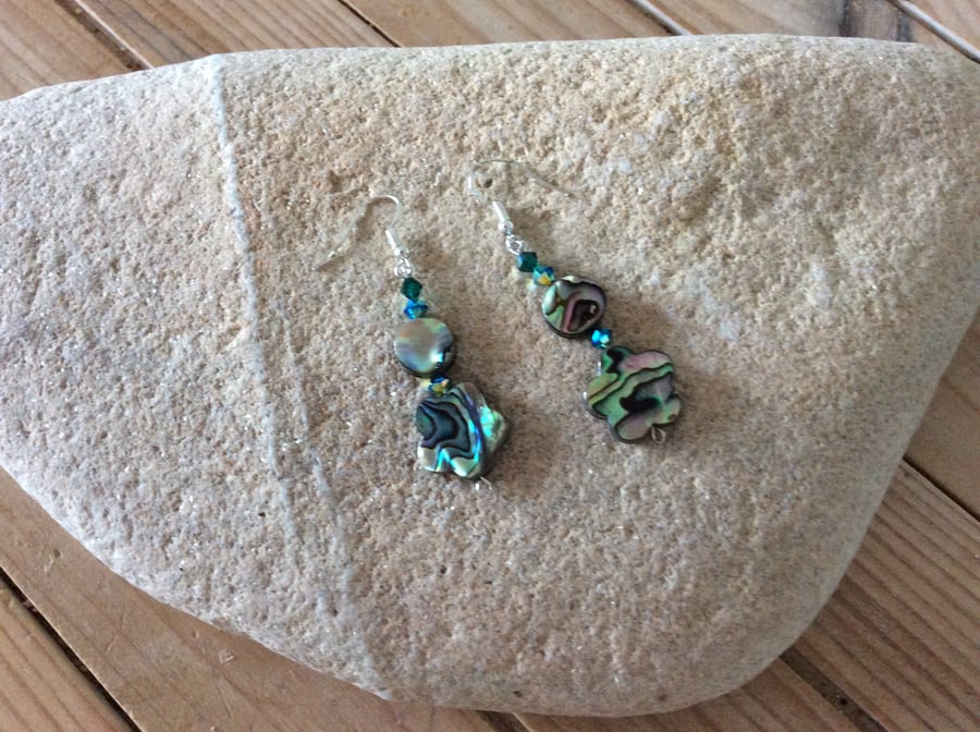 Abalone shell earrings