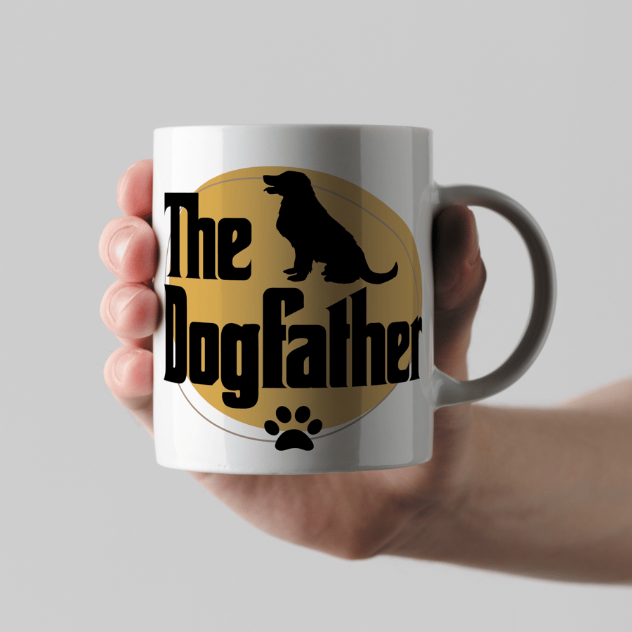 The Dogfather Mug - For Dog Dads, Dog Lover's Gift, Funny Dog Mug