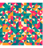 021 Cross Stitch Pattern Modern Geometrical Cushion Chart - Triangles - Image 4