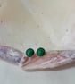 Malachite & Sterling Silver Earrings - Image 4
