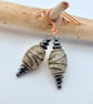 Tibetan Style Dzi Etched Agate Earrings, Birthday, Anniversary, Gifts For Her  - Image 4